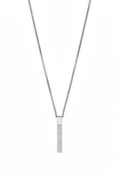 Ayatul kursi mens Bar necklace