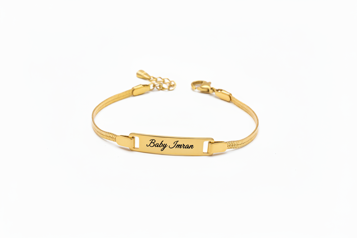 Custom Engraved Baby Bracelet