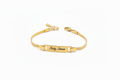 Custom Engraved Baby Bracelet