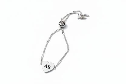 Custom Engraved Heart Bracelet